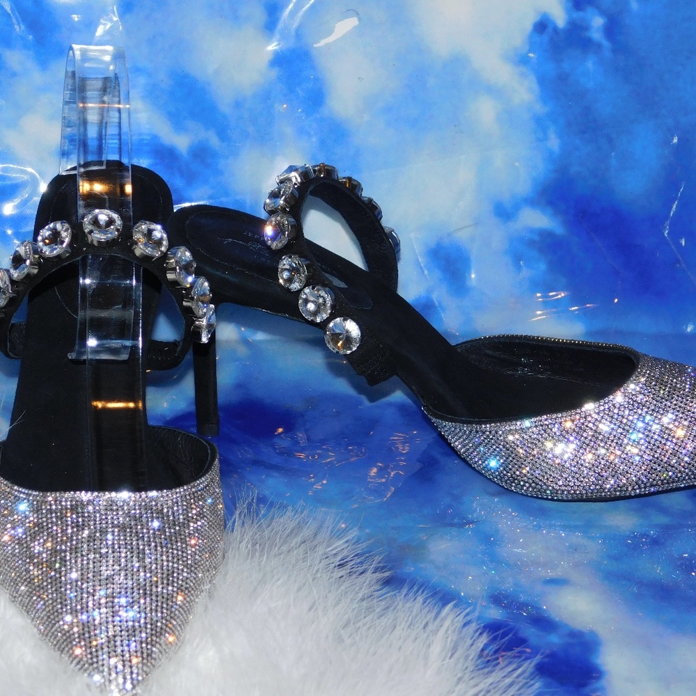Jeffrey Campbell X Free People Zivot Crystal Pumps